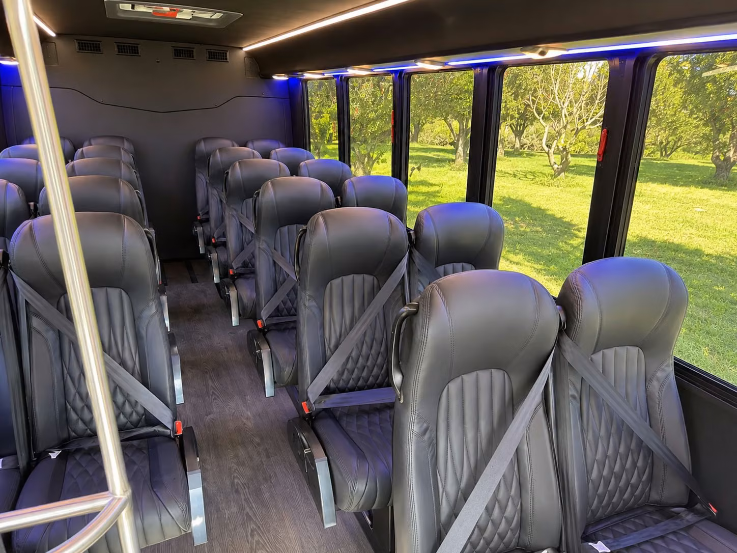 15 passenger minibus inside