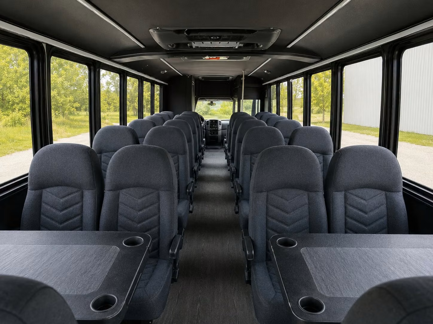 15 passenger minibus interior