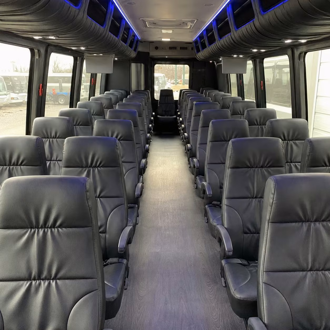 25 passenger minibus inside