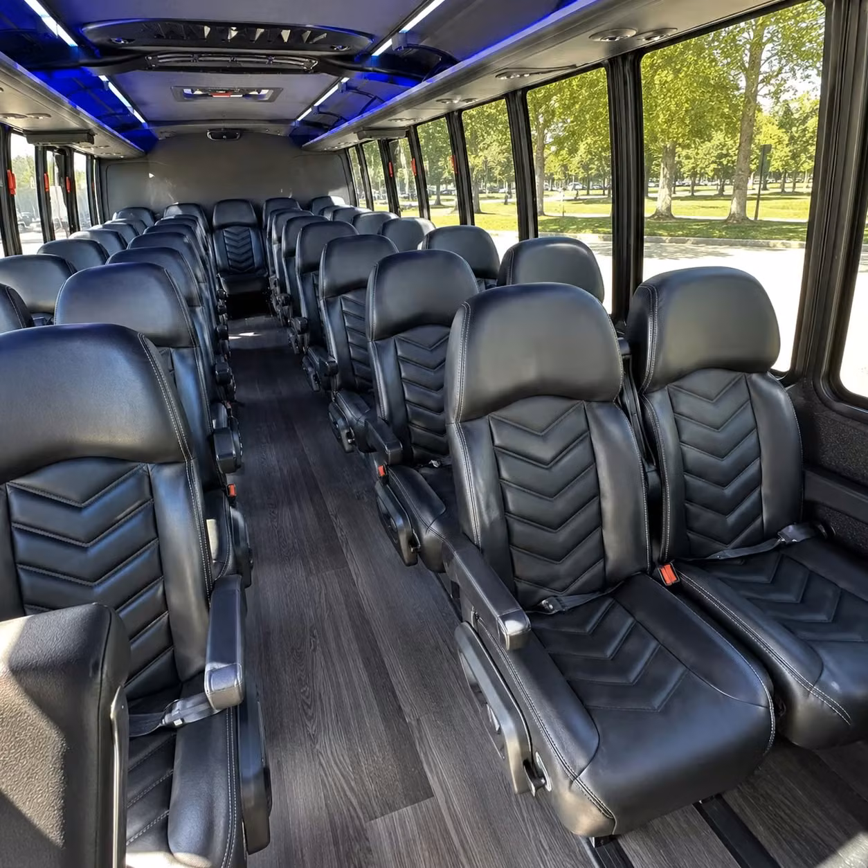 25 passenger minibus interior