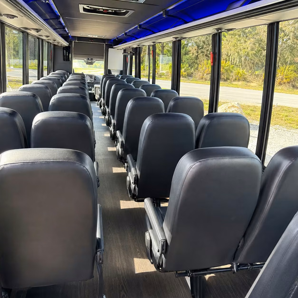 28 passenger minibus inside