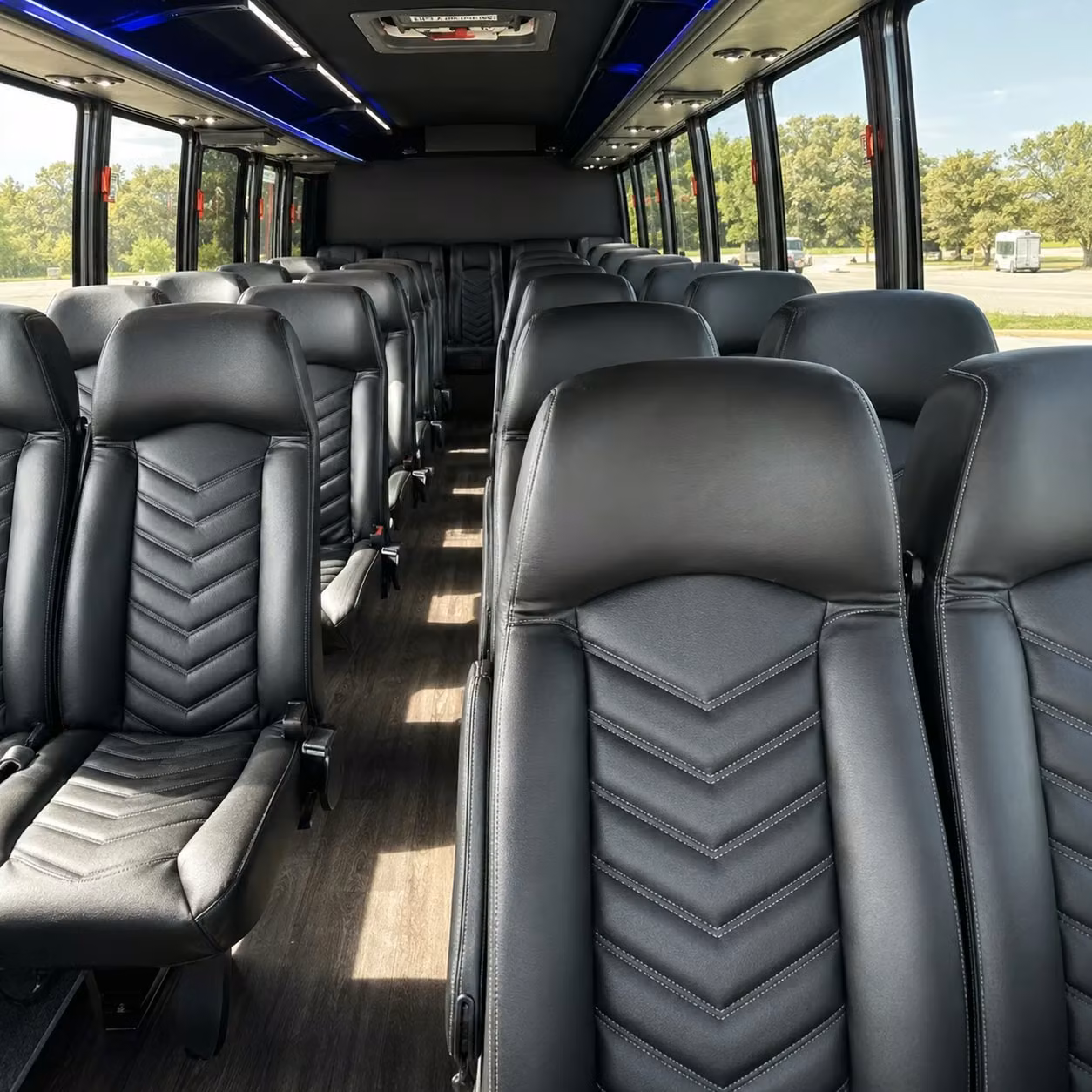 30 passenger minibus inside
