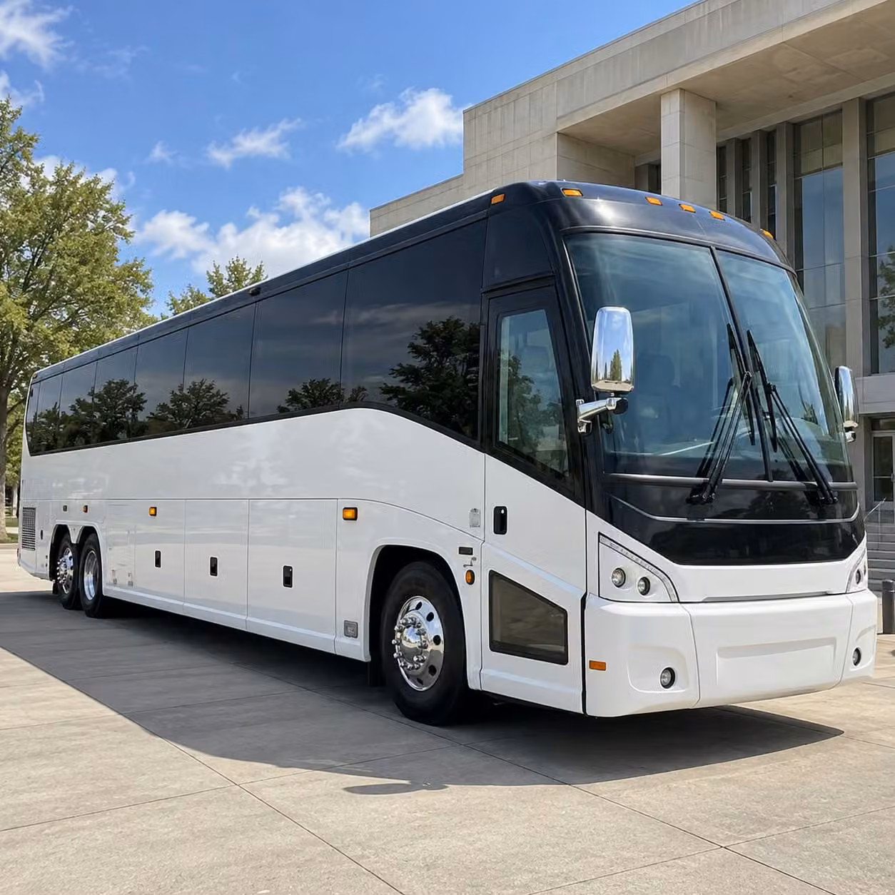 full size charter buses for large group field trips across the bay area